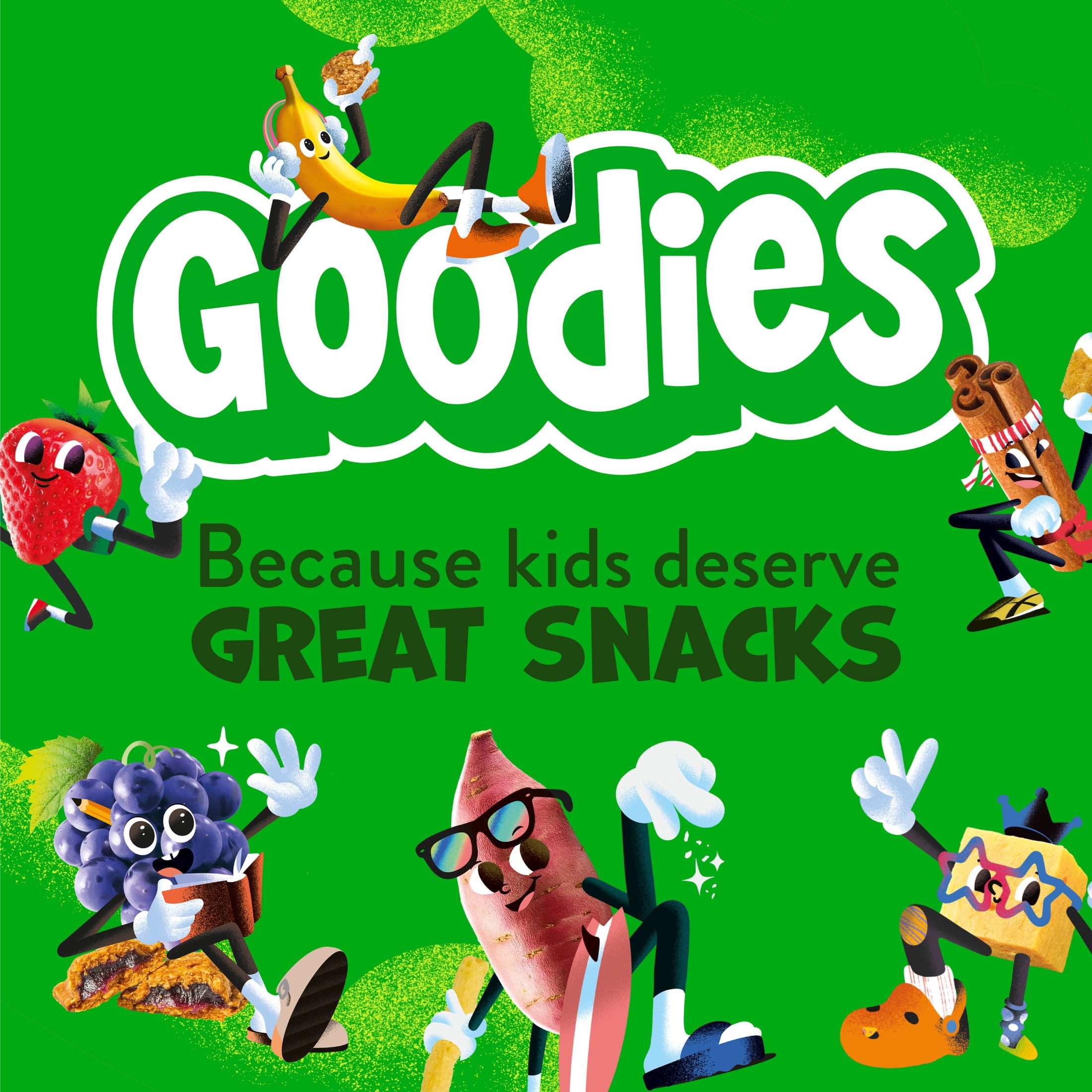 Goodies Sea Salt Sweet Potato Sticks Gluten Free Kids Snack, Non-GMO, 8 snack packs