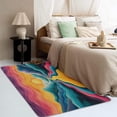 thumbnail image 3 of Boho Rugs for Living Room - Boho Rug & Home Decor, Abstract Sunset Multicolor Rugs for Living Room Bedroom, Washable Rugs 5x7, Non Slip Soft Low Pile Indoor Area Rug, Art Deco Carpet, 3 of 7