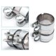 thumbnail image 2 of 1/3 Stainless Steel Universal Exhaust Pipe Clamp Clip Tail 1Set, 2 of 5