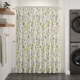 thumbnail image 2 of Yellow Wildflowers Shower Curtain - Water Repellent Fabric Shower Curtains Washable, Chic Floral Classic Botanical Decorative Polyester Cloth Bathroom Curtains Modern Bath Decor 36"x72", 2 of 8