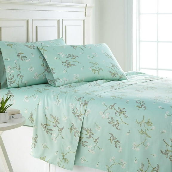 Myosotis Scorpioides Printed Cotton Sheet Set by SouthShore Fine Linens