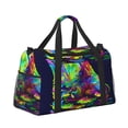 thumbnail image 2 of Easygdp Howling Wolf Bolsa de Gimnasio, Bolsa de Viaje Duffel, Bolsa de Fin de Semana con Compartimentos, Bolsa de Mano para Noche, 2 of 7