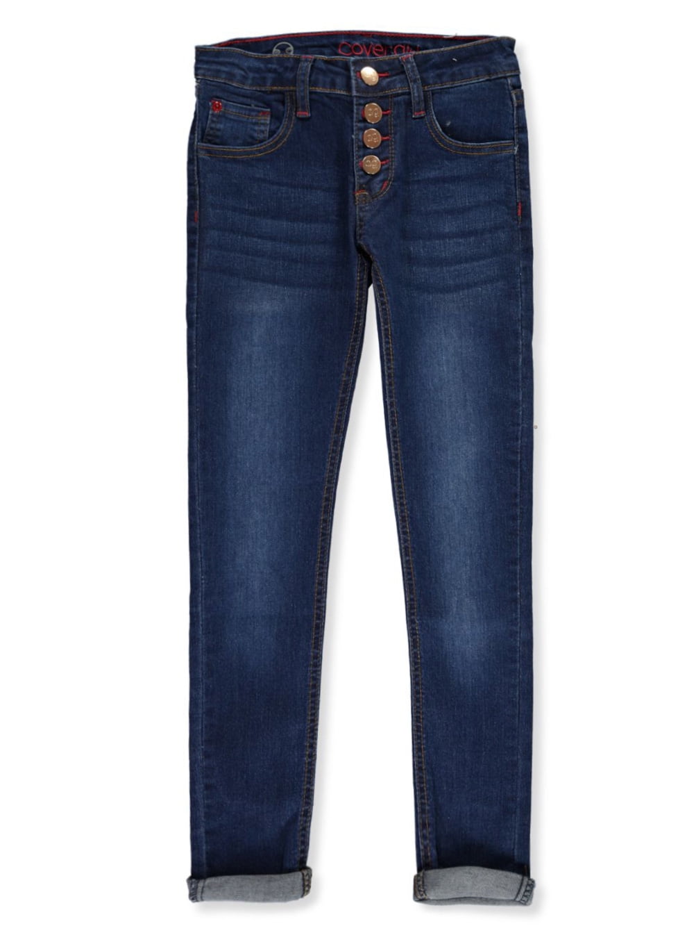 girls button fly jeans