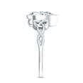 thumbnail image 4 of Rosec Jewels Certified Moissanite Teardrop Engagement Ring 2 Carat - Celtic Knot Ring for Women - 7X10 mm - D-VS1 Quality, 925 Sterling Silver, US 4.00, 4 of 7