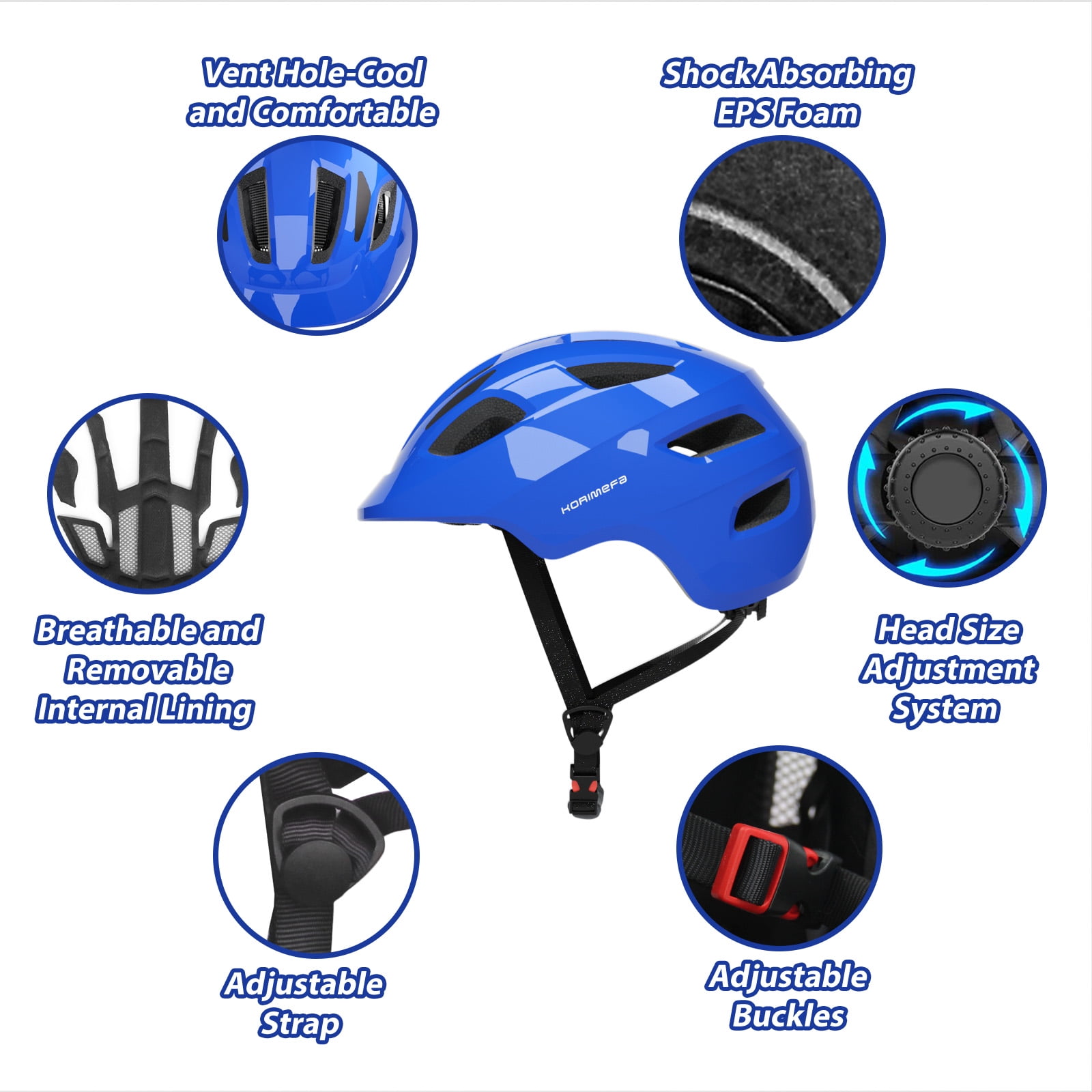 KORIMEFA Kids Bike Helmet Toddler Bicycles Helmets, Multi-Sport Protective Gear Set for 3-5-8-14 Years Boys Girls with Knee Elbow Pads Wrist Guards for Cycling,Skateboarding,Skating Scooter
