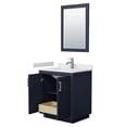 thumbnail image 3 of Wyndham Collection Miranda 30" Wood Single Bathroom Vanity in Dark Blue/Nickel, 3 of 7