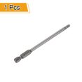 thumbnail image 3 of Uxcell TT20 Security Torx Head Screwdriver Bit 4" (100mm) Long 1/4" Hex Shank Magnetic Tamper Proof 6 Point Star Screw Driver, 3 of 7