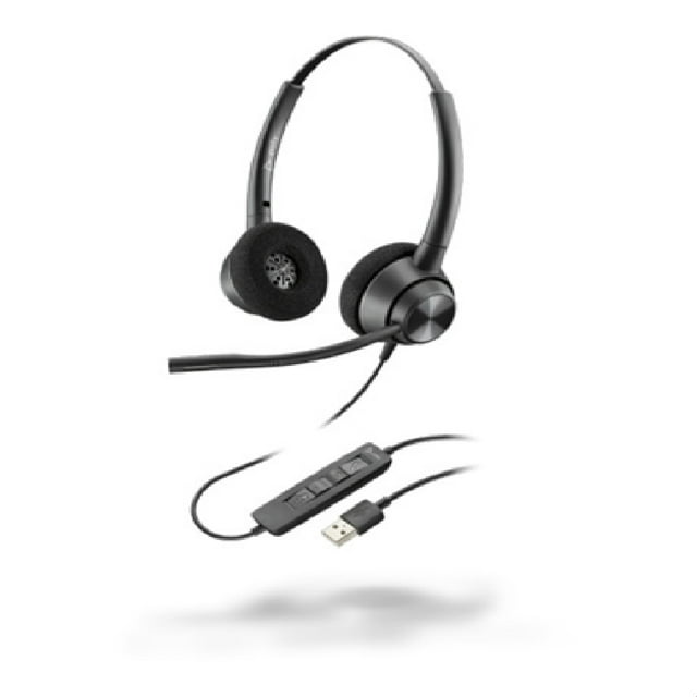 Poly Auriculares EncorePro 320, Negro.