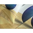 thumbnail image 4 of Ambesonne Bowling Party Quilted Bedspread Set 3 Pcs, Objects on Floor, King Size, Blue Pale Brown White, 4 of 5