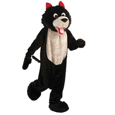 Wolf Mascot Adult Halloween Costume, Size: Men's - One Size