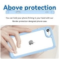 thumbnail image 5 of Feishell Clear Case for iPhone 7/8/SE 2020/SE 2022 4.7 inch,Shockproof Hybrid Soft TPU Bumper Anti-Scratch Hard Acrylic Back Transparent Slim Phone Case Cover for iPhone 7/8/SE 2020/SE 2022,Blue, 5 of 7