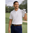 thumbnail image 5 of Expert Brand Men's DriMax™ Athletic Dry Fit Golf Polo, White, Large, 5 of 7