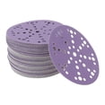 thumbnail image 1 of 70 Pcs Discos de Lija Redondos 320 Grano Hook and Loop Hojas de Lijado Universales para Reacondicionamiento Automotriz 150x150mm Abrasivo Cerámico Púrpura, 1 of 7