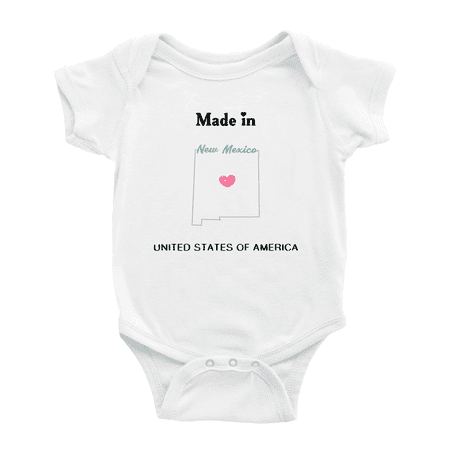 

Made In New Mexico United States of America Baby Clothing Bodysuit 12-18 Months