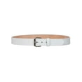 thumbnail image 3 of 1 1/2" Standard Snap on Removable Roller Buckle Plain Solid Leather Belt, 3 of 4