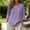Purple, variant on Linen Shirts for Women Long Sleeve V Neck Linen Apparel Linen Blouses for Women Linen Popover Shirt Women Linen Blend Tops Relaxed Fit Casual Linen Collared Shirt Womens Gauze Tops,Gray,L