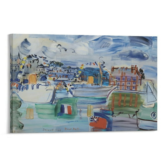 Deauville 1938 Raoul Dufy Painter Poster Picture Print Wall Art Poster Painting Canvas Posters Artworks Gift Room Aesthetic 12x18inch(30x45cm)