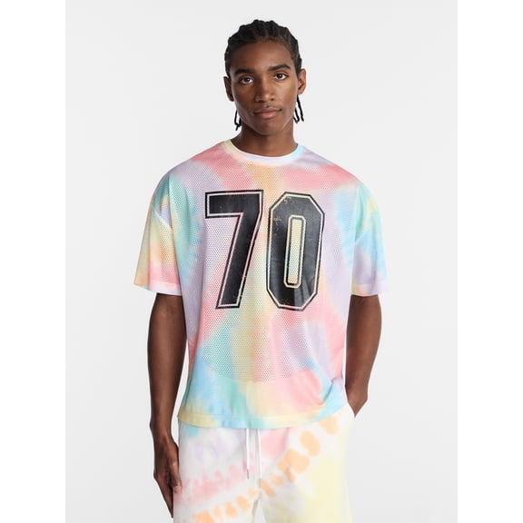 No Boundaries Pride Boxy Fit Mesh Jersey, Men's Sizes XS-5XL