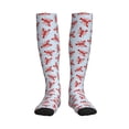 thumbnail image 3 of Compression Socks for Women and Men - Cartoon Lobsters 1 Compression Socks Circulation for Workout, 3 of 8