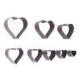 thumbnail image 1 of Molde Para Cortar Cuero, Troquel De Corte De Cuero, Moldeado Rápido, Bricolaje, Resistente Al Desgaste, Hueco En Forma De Corazón, 8 Piezas De Acero Con Alto Contenido De Carbono, 1 of 7