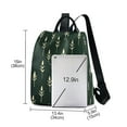 thumbnail image 3 of FORMRS Women's Travel Backpack Purse Anti-theft Hidden Pockets Casual Shoulder Bag, Dark Green Plants, 3 of 7