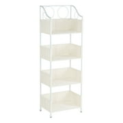 Household Essentials White Paper Rope 4-Shelf Rack