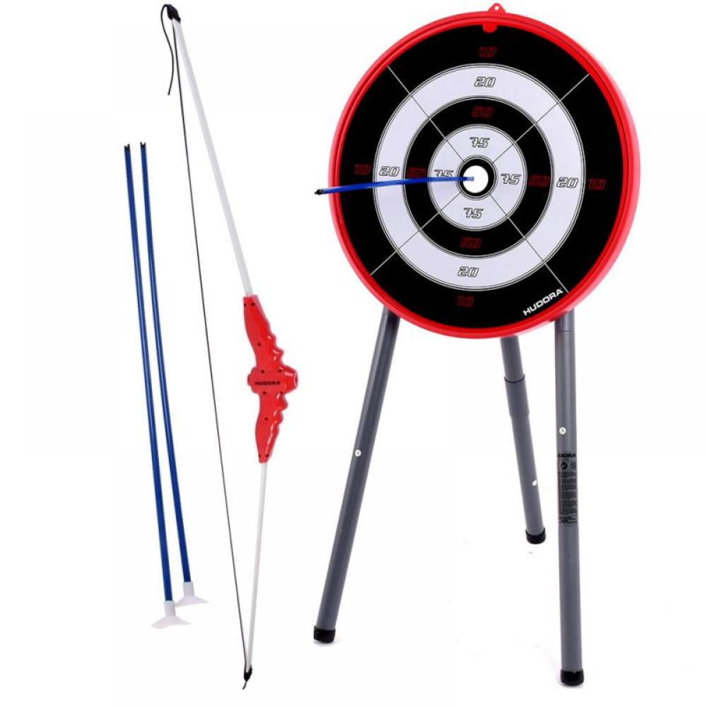 Archery Bow & 3 Suction Cup Arrows Target Stand Kids Play Fun Games Toy Se 