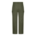 thumbnail image 5 of Buigttklop Men'S Pants,Men'S Casual Solid Color Pants Straight Wide Leg Trousers Pants with Pocket, 5 of 6