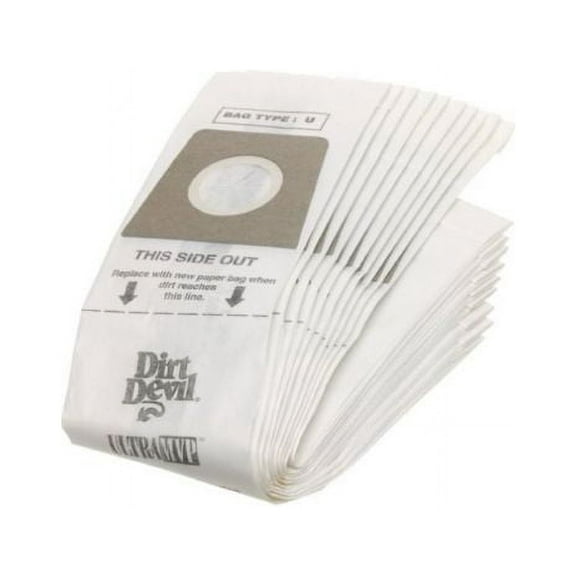 Dirt Devil Type U Vacuum Bags 10 Pack , 3920048001