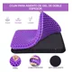 thumbnail image 2 of Cojin Gel Silicon Silla Ergonomico Casa Auto Oficina Panal Color Morado Diseño de la tela Lisa, 2 of 5