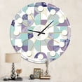 thumbnail image 2 of Designart 'Retro Geometric Design Iv Horloge Murale Mid-Century Modern, 2 of 4
