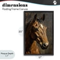 thumbnail image 4 of Stupell Industries Cottage Horse Portrait Study Black Floating Frame Canvas Art, 17 x 25, by Petals Prints Design, 4 of 8