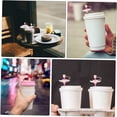 thumbnail image 5 of 2pcs Adorable Home All Reusable Proof Lovely Cup Tip Outdoor Heart Cover Anti- Seal Design Airtight Protector Straws Straw Protectors Tips Personalized Wing Plugs, 5 of 5