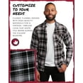 thumbnail image 4 of CANADA WEATHER GEAR Men's Flannel Shirt - Casual Button Down Long Sleeve Sweatshirts for Men (M-XXL), 4 of 7