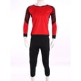 thumbnail image 2 of Alvivi Kids Boys Soccer Goalkeeper Jersey Set Long Sleeve Padded  T-Shirt and Sports Pants Protection Equipment Training Uniform Red 11-12, 2 of 6