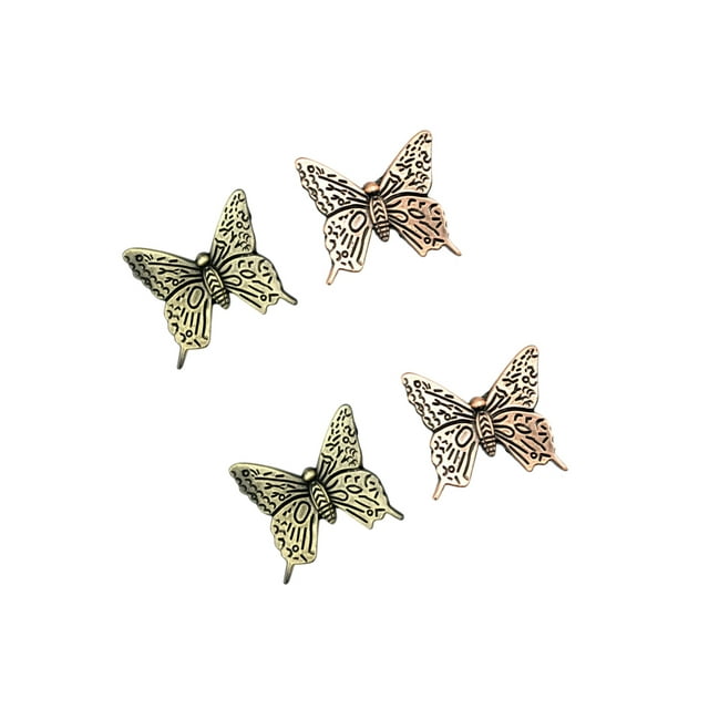 4pcs Metal Knobs Durable Butterfly Shape Alloy Practical Drawer Knobs Door Handle for Kitchen Cabinet Furniture