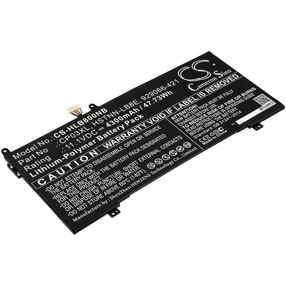Seilylanka laptop battery for HP 4600mAh 11.1V 929066-421 CP03060XL HSTNN-LB8E Spectre 13-ae006no X360 Spectrex360 Convertible 13