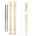 thumbnail image 1 of WHAMVOX Practice Clarinet 2 Sets White ABS 8 Hole for Home Practice 32.5x0.1in, 1 of 8