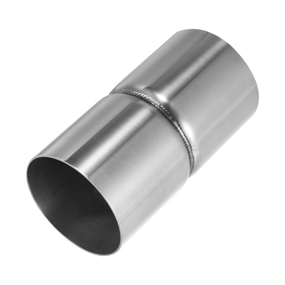 2.5" ID to 2.5" ID Stainless Steel Car Auto Universal Exhaust Pipe Adapter Reducer Connector Replacement Silver Tone