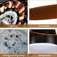 thumbnail image 5 of Simple Deluxe 52-inch Ceiling Fan with LED Light and Remote Control，3-Speed Settings, Noiseless Motor for Home & Office, 5 of 7