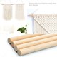 thumbnail image 4 of Macramé para colgar en la pared, atrapasueños de algodón hecho a mano para dormitorio, sala de estar, decoración del hogar (2 piezas 02), 4 of 5