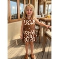 thumbnail image 4 of Toddler Cowgirl Outfit Girls Western Shirt Ruffle Sleeve Top Shorts Set Kids Denim Outfit, 4 of 9