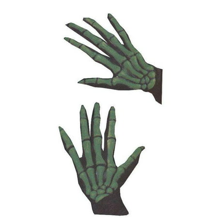 Gloves Skeleton Ovrsze Grn