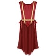 thumbnail image 5 of YiZYiF Praise Dance Tunic for Women Liturgical Dancewear Sleeveless Round Neck Overlays Worship Dress Burgundy XXL, 5 of 7