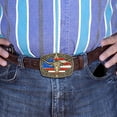 thumbnail image 7 of Cowboy Belt Buckle for Men Western Cowgirl Rodeo Longhorn Bull Belt Buckles, 7 of 7