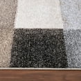 thumbnail image 3 of Modern Area Rug with Patchwork Pattern in Beige Grey Tones, 3 of 5