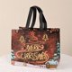 thumbnail image 1 of Bolsas con asa para regalos, bolsa de embalaje de dulces, muñeco de nieve, Papá Noel, Feliz Navidad, fiesta, decoración del hogar, 1 of 4