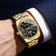 thumbnail image 4 of Mens Watches Stainless Steel Waterproof Analog Quartz Watch for Men with Date  Fashion Wristwatch, 4 of 7