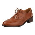 thumbnail image 3 of Women's Single Shoe Color Blocked Lace Up Low Heel Blok Women's Shoes, 3 of 9