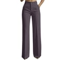 thumbnail image 3 of Inglocry Dress Pants Women 2026 Fashion High Waist Straight Leg Office Work Slacks Business Casual Trousers with Pockets Purple M, 3 of 7